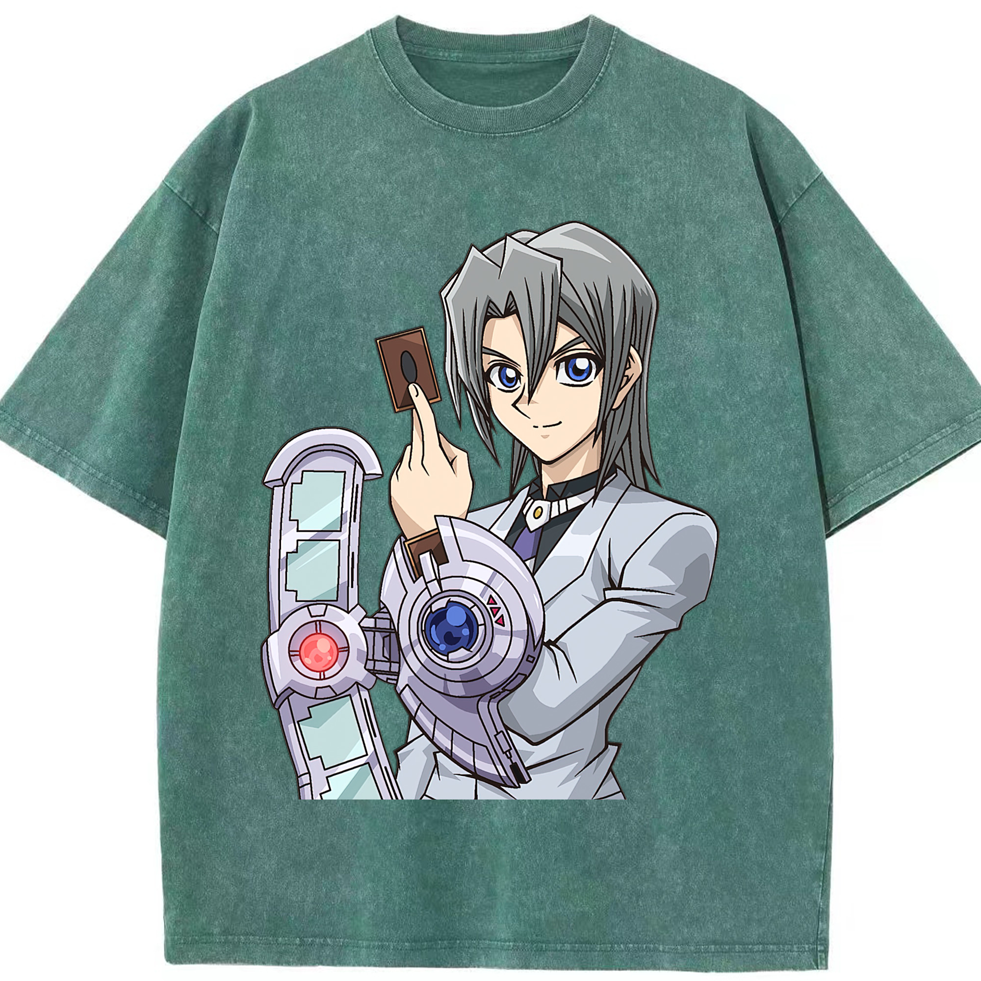 （画像用） 遊☆戯☆王 Yu-Gi-Oh! 綿100% ヴィンテージ風 半袖Tシャツ（フロントプリント）